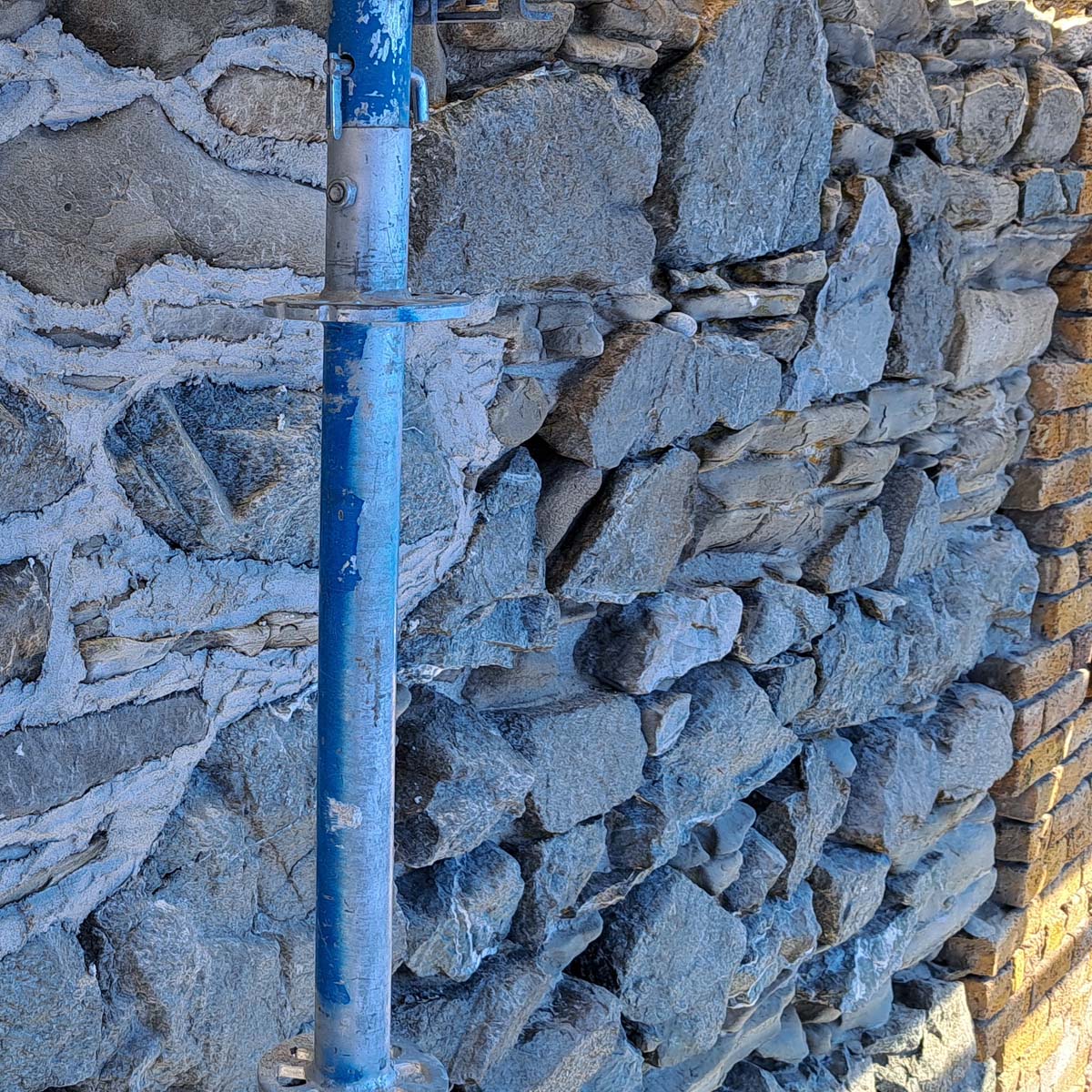 Wharf Street Retaining Wall Before Restoration